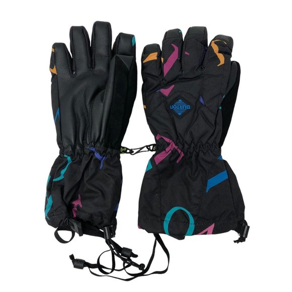 Burton Other - BURTON Snowboard Ski Snow Gloves Kids Profile Multicolor Youth Large Retro Look